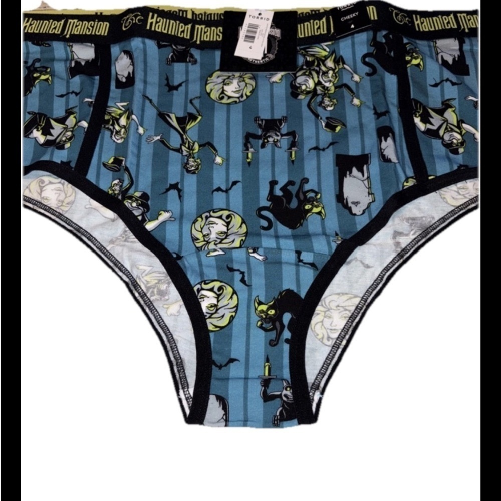 NWT TORRID Cheeky Pantie Sz 4X Blue Disney Haunted Mansion
